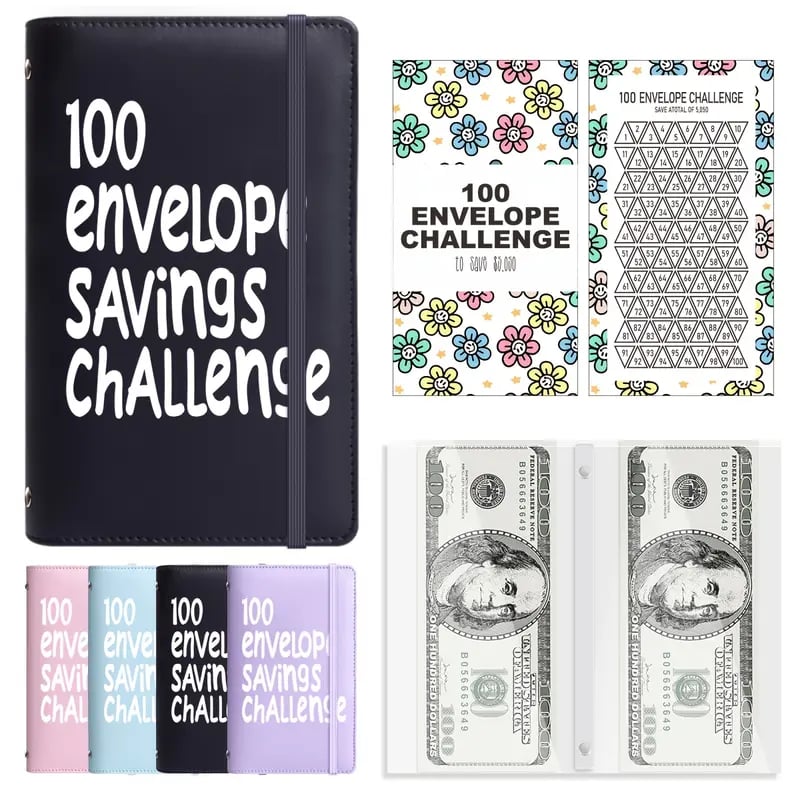 🔥100 Days Money Saving Challenge Coin Envelope BudgetStorage Book💵