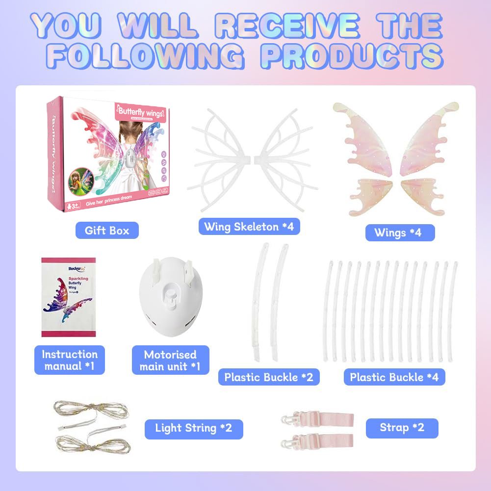 Electric Fairy Wings for Kids