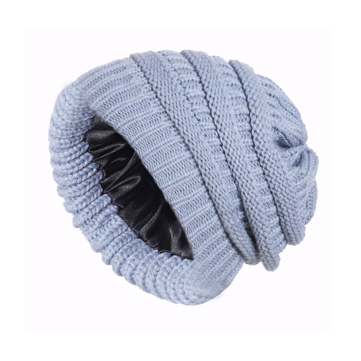 🎁Early Christmas Sale 49% OFF-2025 Satin knit beanie. Soft and gentle on hair.