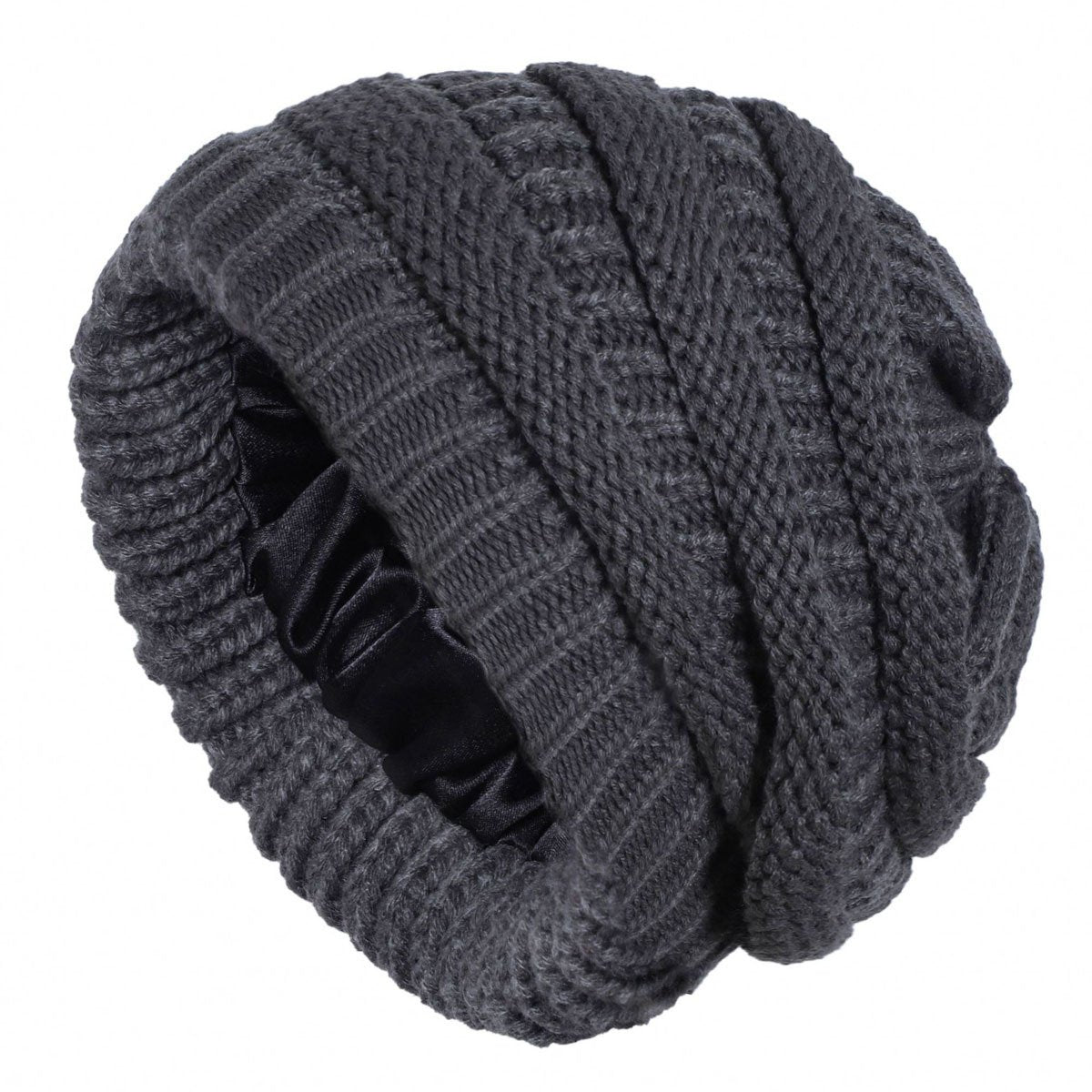 🎁Early Christmas Sale 49% OFF-2025 Satin knit beanie. Soft and gentle on hair.