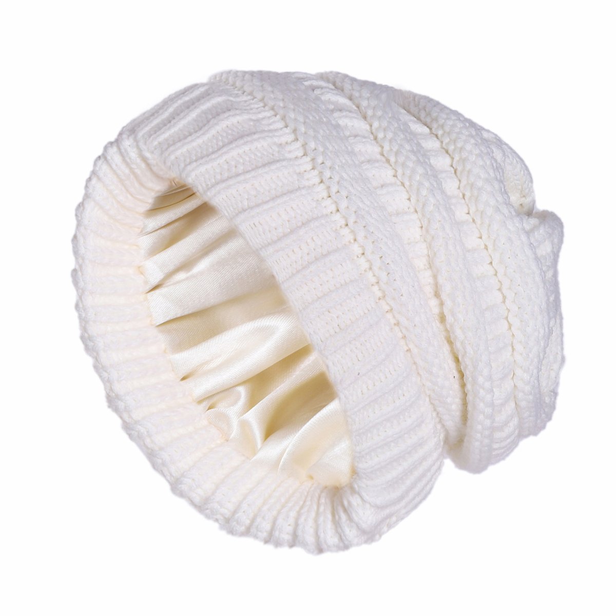 🎁Early Christmas Sale 49% OFF-2025 Satin knit beanie. Soft and gentle on hair.