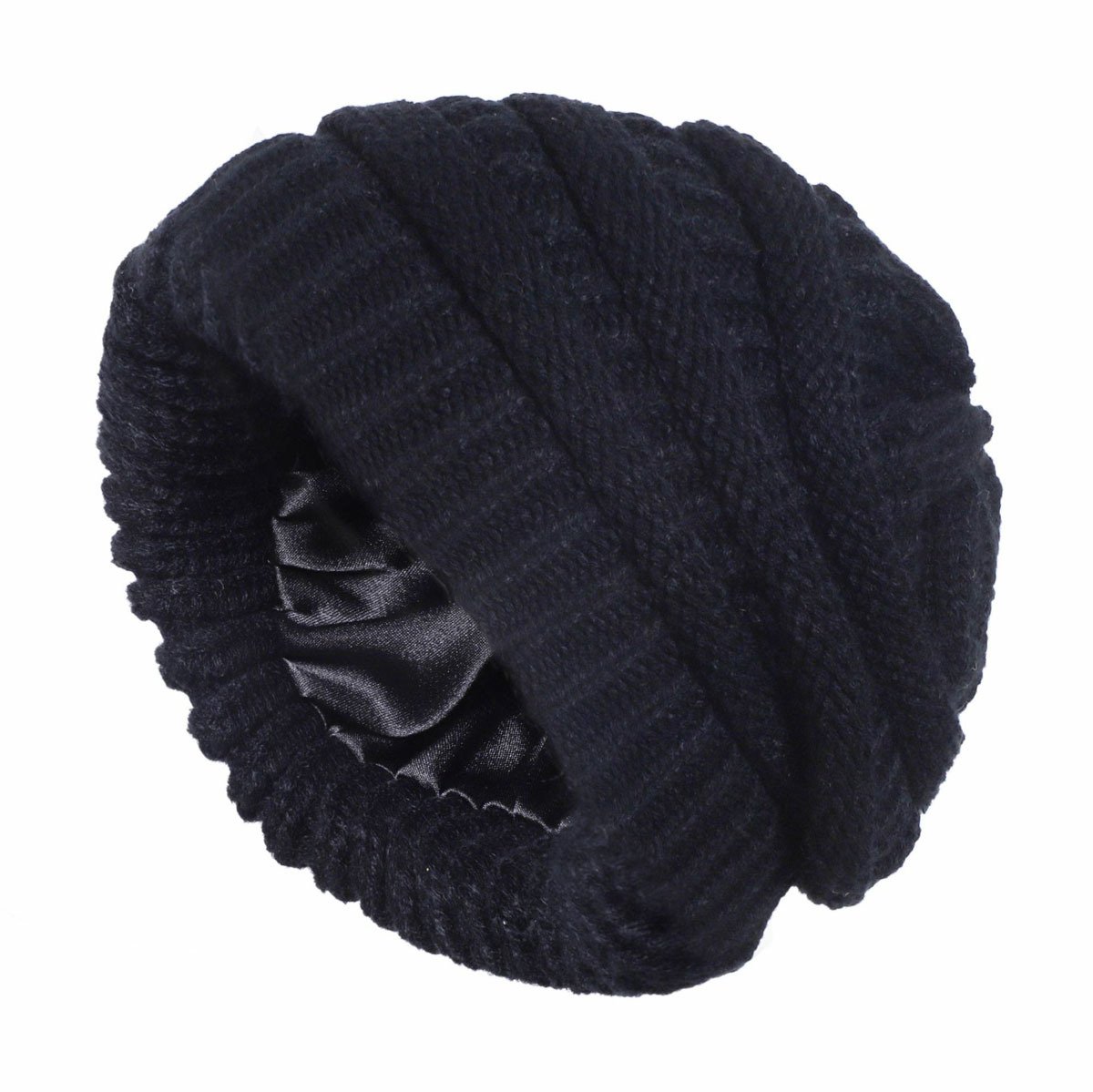 🎁Early Christmas Sale 49% OFF-2025 Satin knit beanie. Soft and gentle on hair.