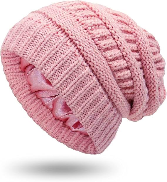 🎁Early Christmas Sale 49% OFF-2025 Satin knit beanie. Soft and gentle on hair.