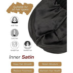 🎁Early Christmas Sale 49% OFF-2025 Satin knit beanie. Soft and gentle on hair.