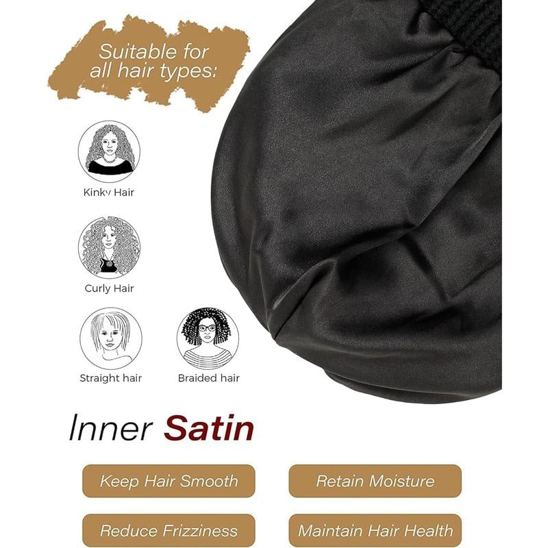 🎁Early Christmas Sale 49% OFF-2025 Satin knit beanie. Soft and gentle on hair.