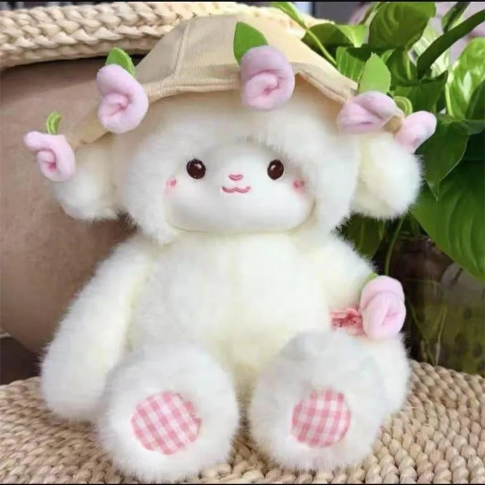 ✨Last Day 49%OFF-Cute Sheep Design.Removable Hat & Bouquet:Sheepley Sweetheart