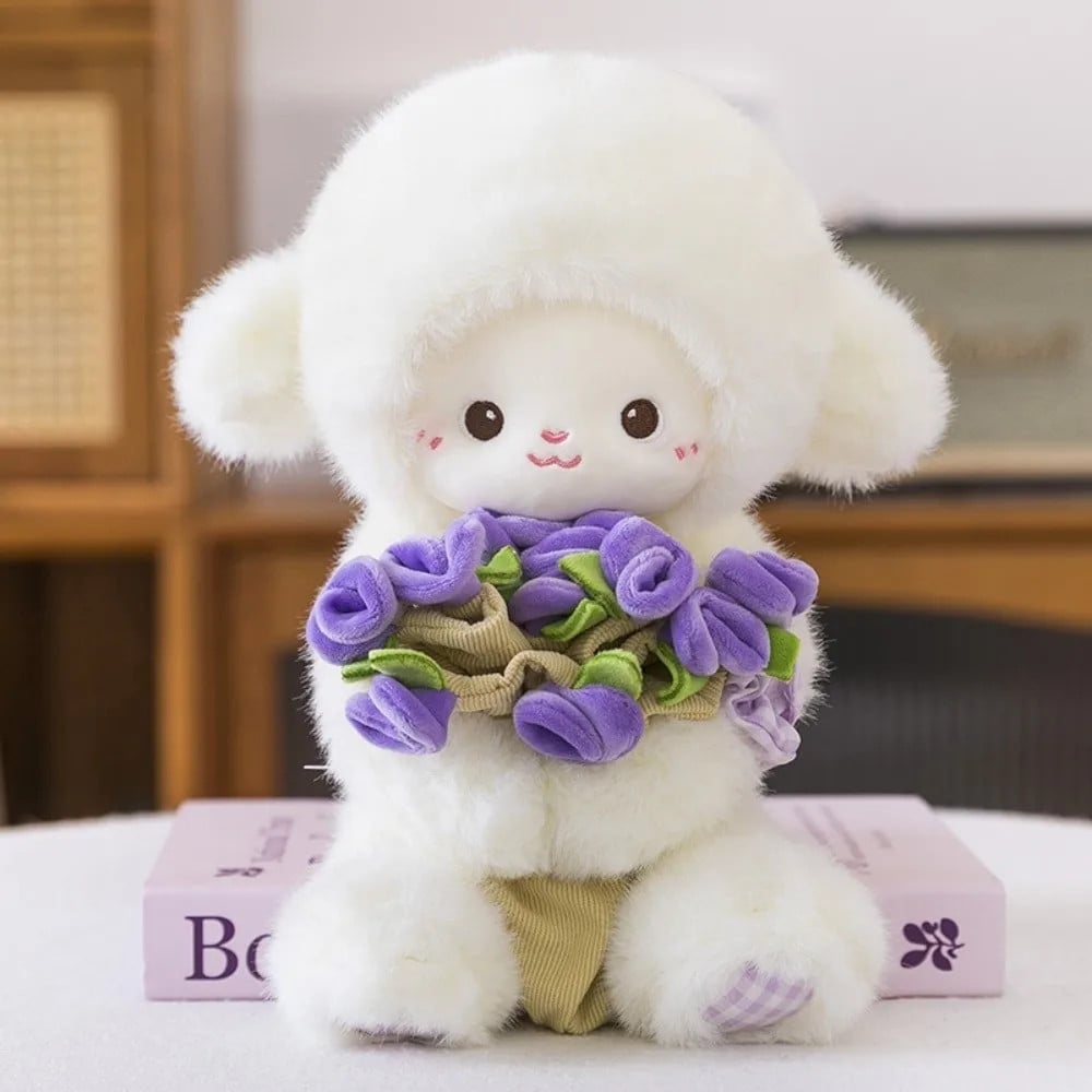 ✨Last Day 49%OFF-Cute Sheep Design.Removable Hat & Bouquet:Sheepley Sweetheart