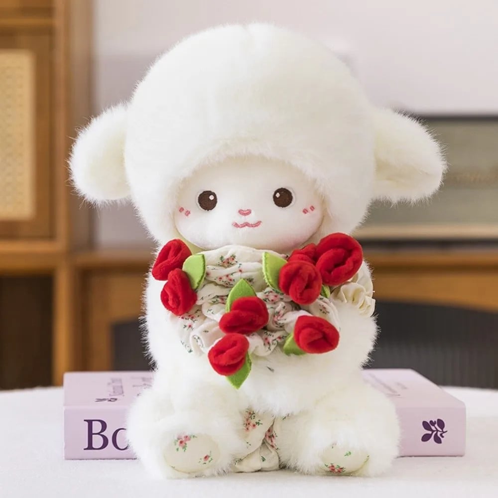 ✨Last Day 49%OFF-Cute Sheep Design.Removable Hat & Bouquet:Sheepley Sweetheart