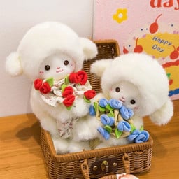 ✨Last Day 49%OFF-Cute Sheep Design.Removable Hat & Bouquet:Sheepley Sweetheart