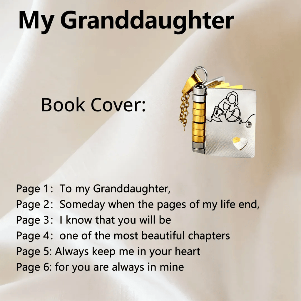 For Granddaughter - The Most Beautiful Chapter Book Necklace