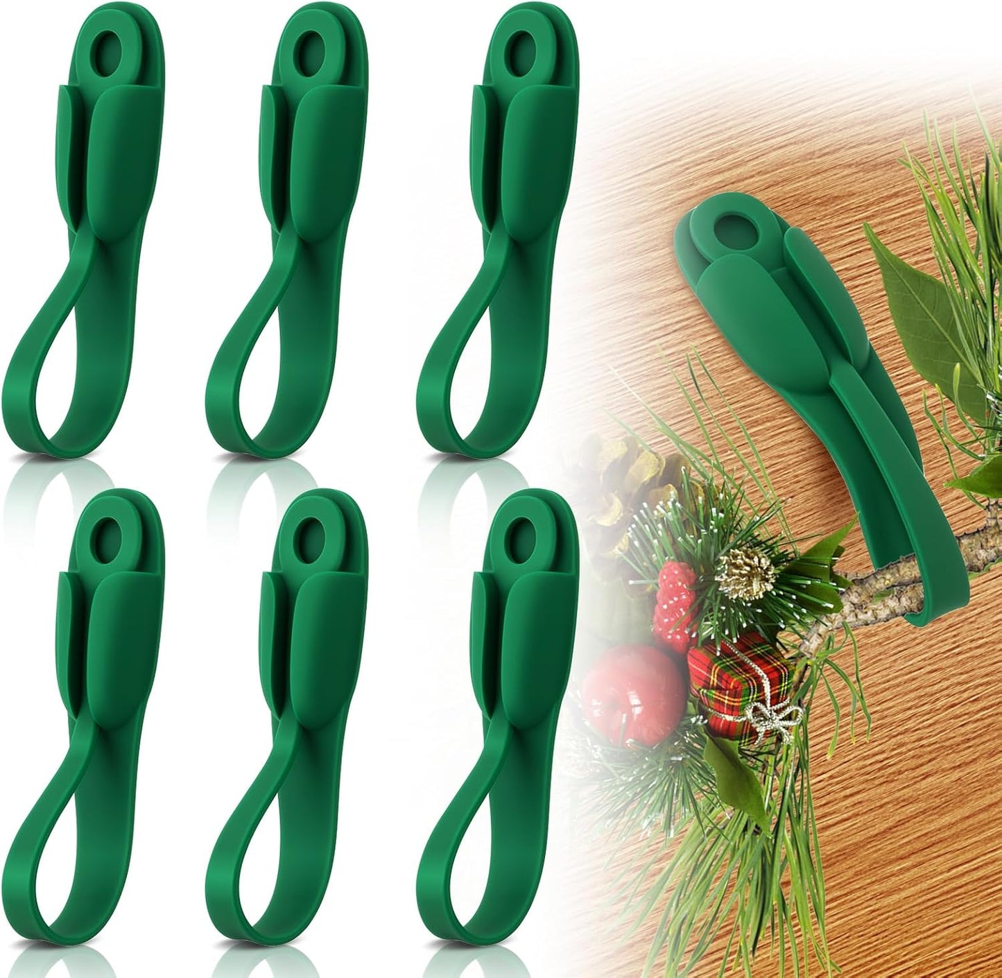 🔥Last Day 49% OFF🔥-6 PCS Christmas Silicone Garland Hangers