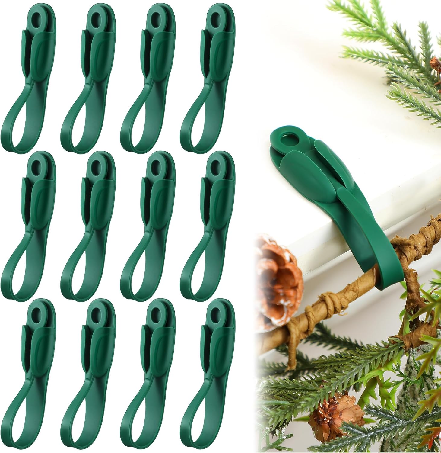 🔥Last Day 49% OFF🔥-6 PCS Christmas Silicone Garland Hangers