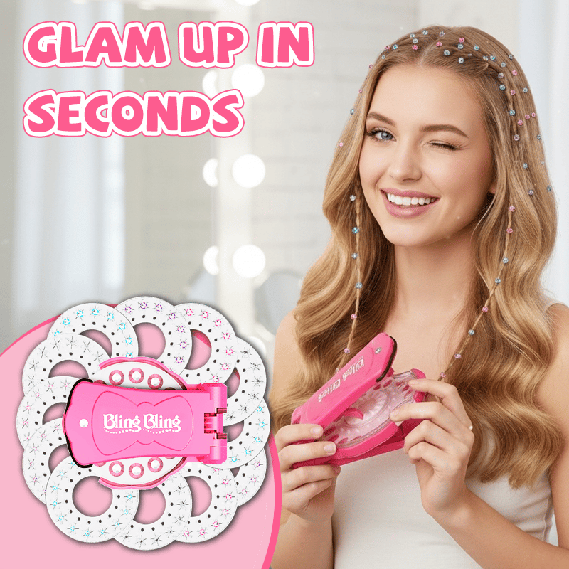 🎄Christmas Special 49% OFF💎Shining Bling Diamond Hair Sparkle Stapler Machine Set