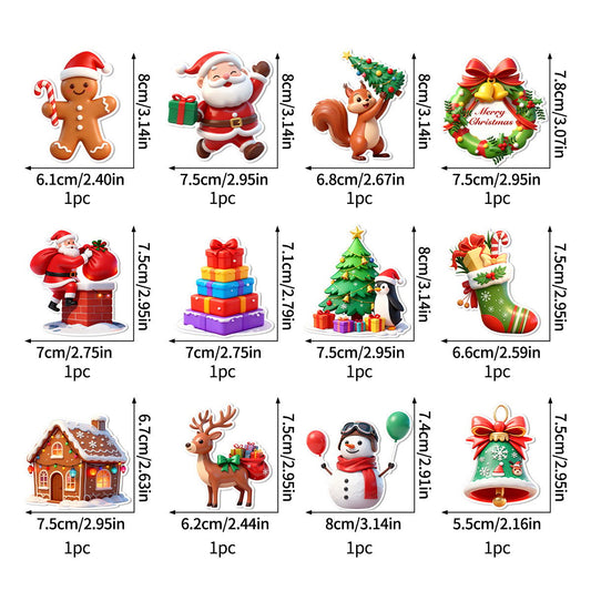 💥Limited  Time Offer 🎄✨Christmas 3D Glowing Wall Decals