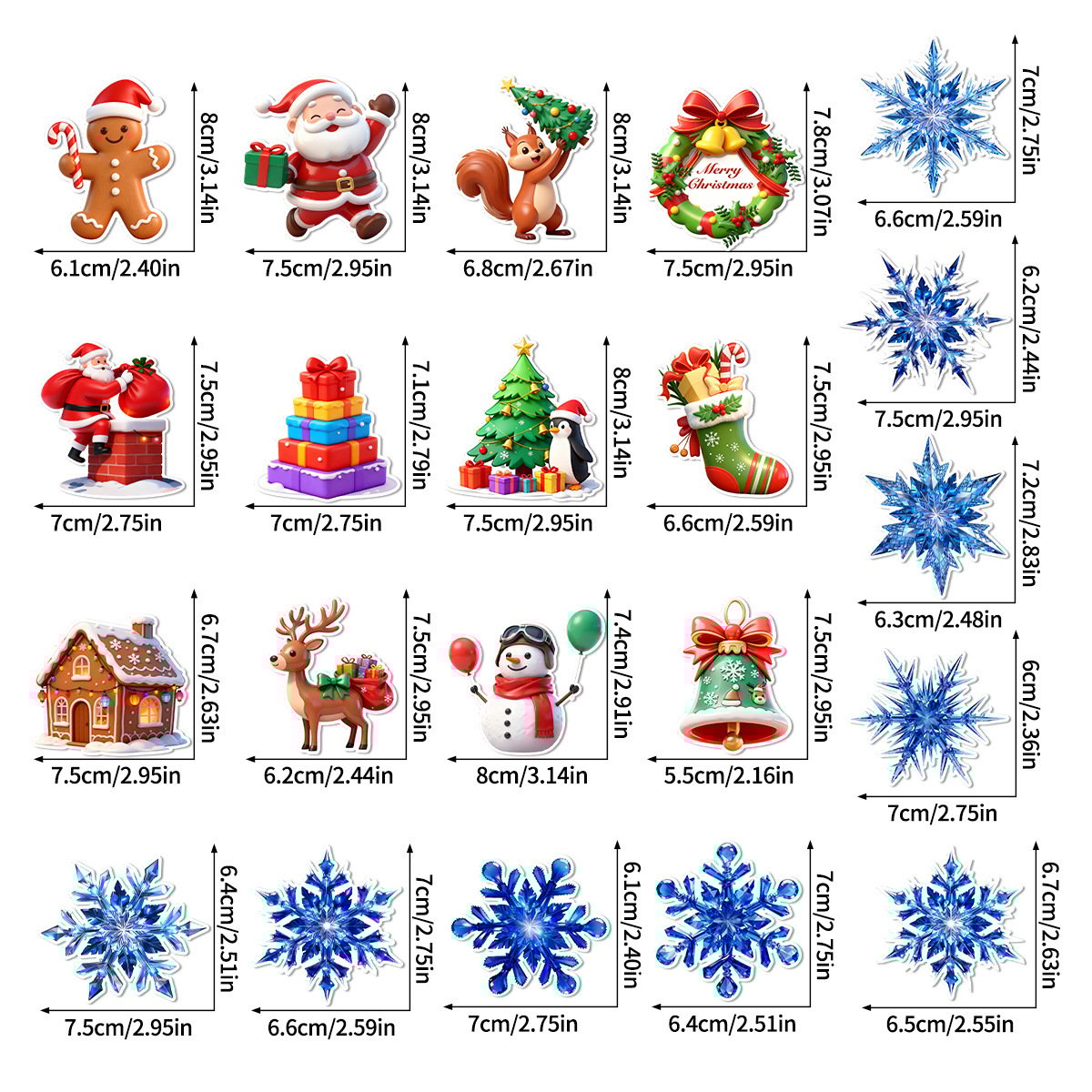 💥Limited  Time Offer 🎄✨Christmas 3D Glowing Wall Decals