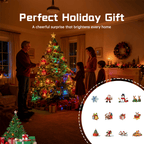 💥Limited  Time Offer 🎄✨Christmas 3D Glowing Wall Decals