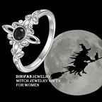 🔥Last Day 49% OFF - 🔮Witch's Knot Ring with Black Obsidian