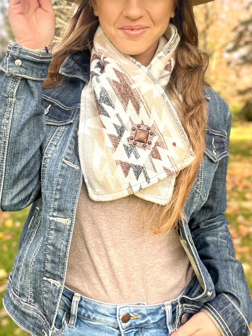 WESTERN COWBOY GREEN WARM NECK HOOD