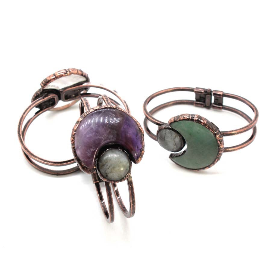 Boho Style Sun and Moon Crystal Jewelry Bracelet