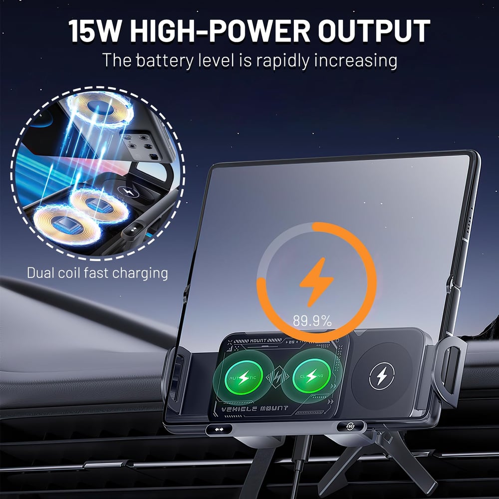 (Chrismas  Day Sale) High Intelligent 2 in 1 Auto Rotating Phone Holder