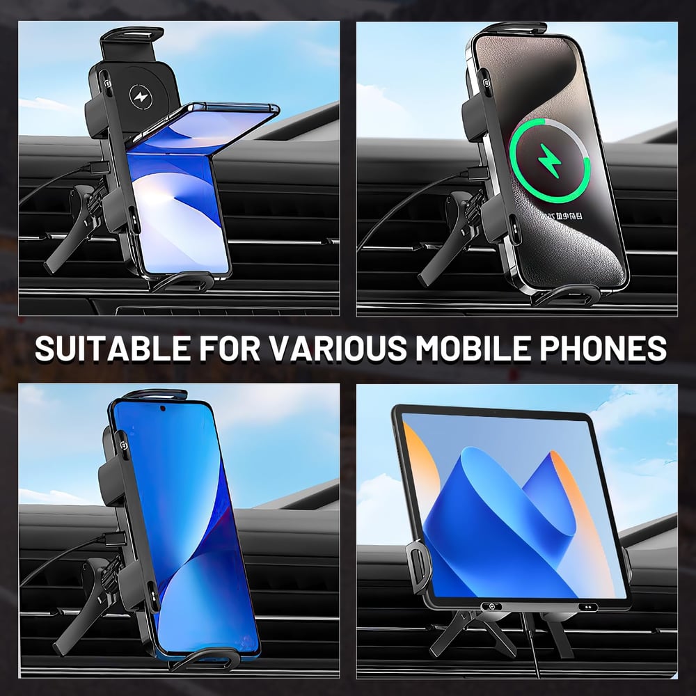 (Chrismas  Day Sale) High Intelligent 2 in 1 Auto Rotating Phone Holder