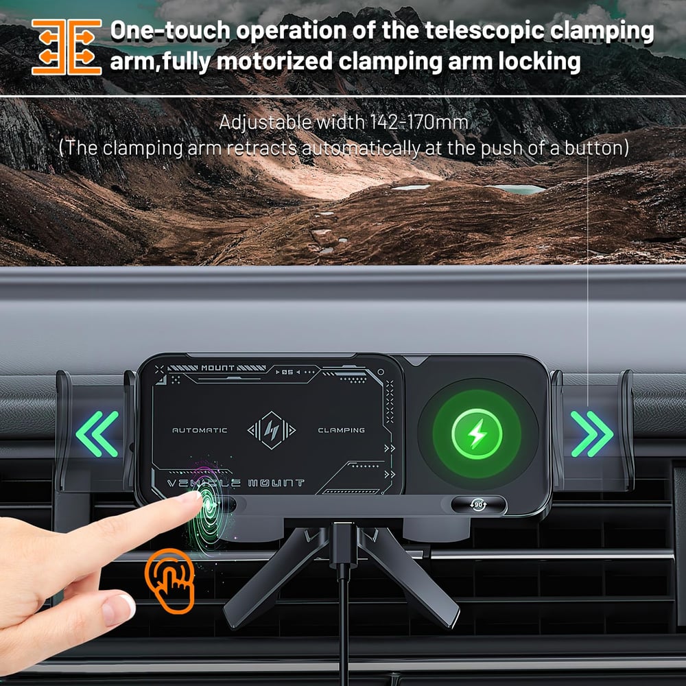 (Chrismas  Day Sale) High Intelligent 2 in 1 Auto Rotating Phone Holder