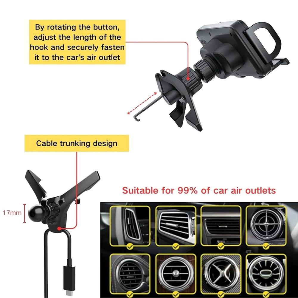 (Chrismas  Day Sale) High Intelligent 2 in 1 Auto Rotating Phone Holder