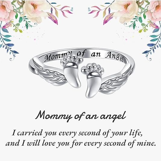 Adjustable Letter & Wing Design Cuff Ring