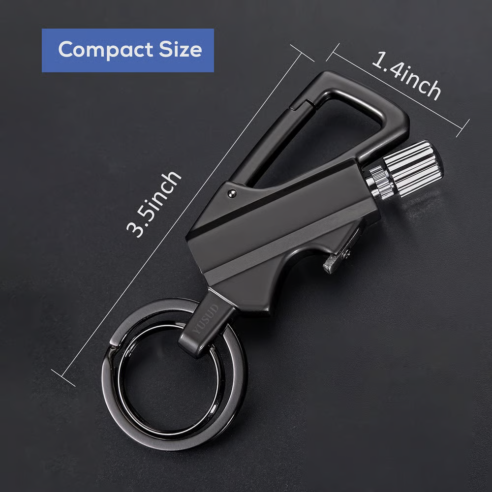 Permanent Match Infinity Lighter with Multitool Keychain Bottle Opener