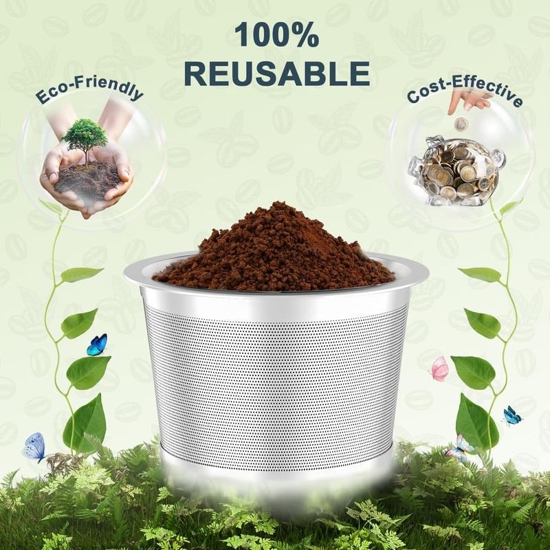 💕Hot sale 49% OFF💖☕ Stainless Steel Reusable K Cups – Pure Flavor, Zero Waste