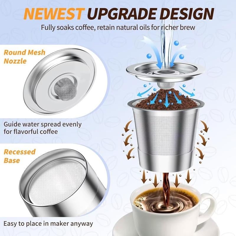 💕Hot sale 49% OFF💖☕ Stainless Steel Reusable K Cups – Pure Flavor, Zero Waste