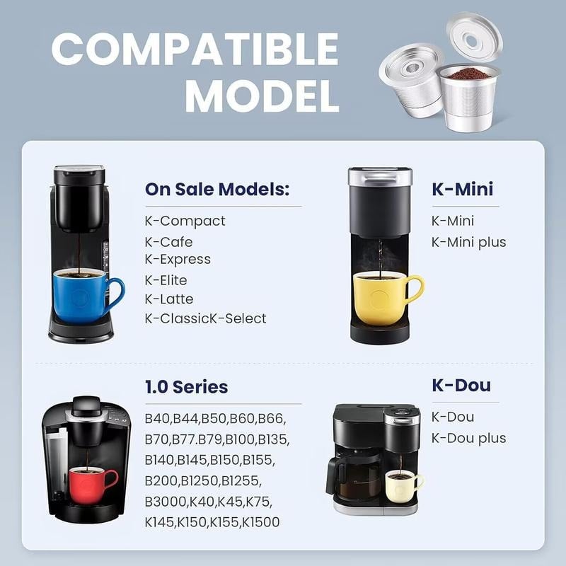 💕Hot sale 49% OFF💖☕ Stainless Steel Reusable K Cups – Pure Flavor, Zero Waste