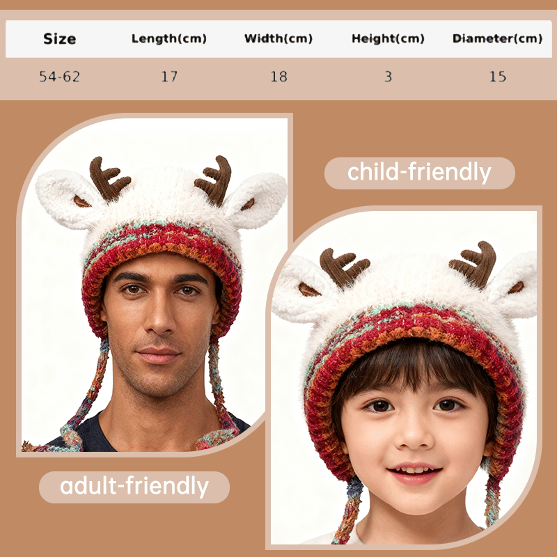 Original design Festive Christmas Antler Hat