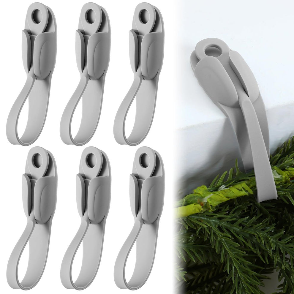 🔥Last Day 49% OFF🔥-6 PCS Christmas Silicone Garland Hangers