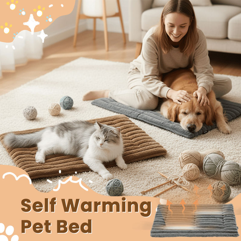 🎁 Get 50% OFF today -🐈Self Warming Pet Bed