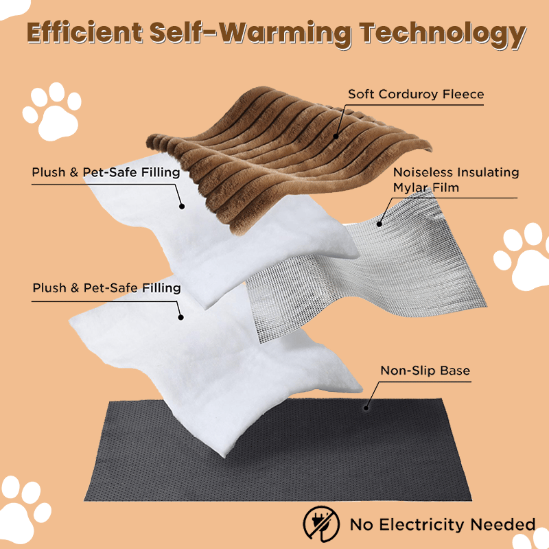 🎁 Get 50% OFF today -🐈Self Warming Pet Bed