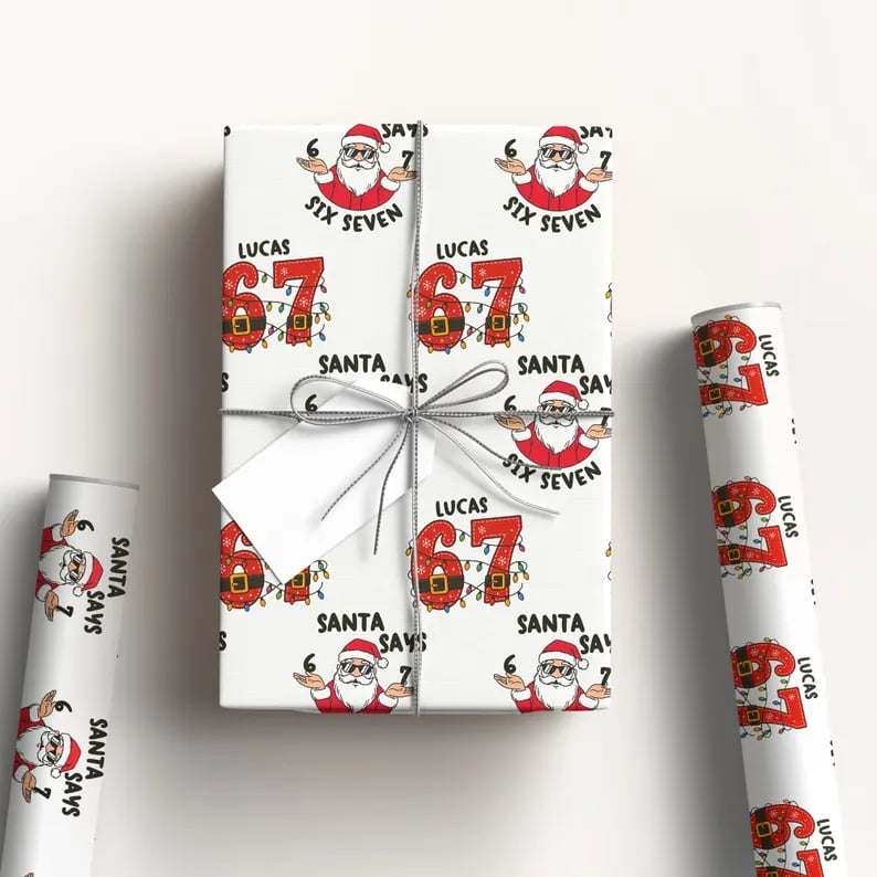 🔥LAST DAY 50% OFF - 🎁67 Meme Christmas Gift Wrap – Wrap Your Presents in Viral Holiday Fun 🎄