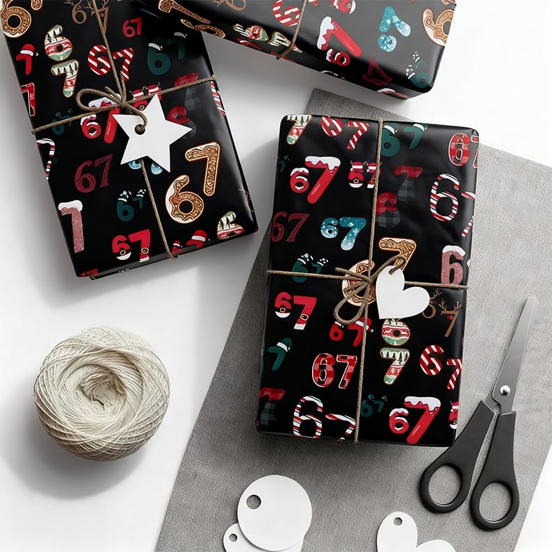 🔥LAST DAY 50% OFF - 🎁67 Meme Christmas Gift Wrap – Wrap Your Presents in Viral Holiday Fun 🎄