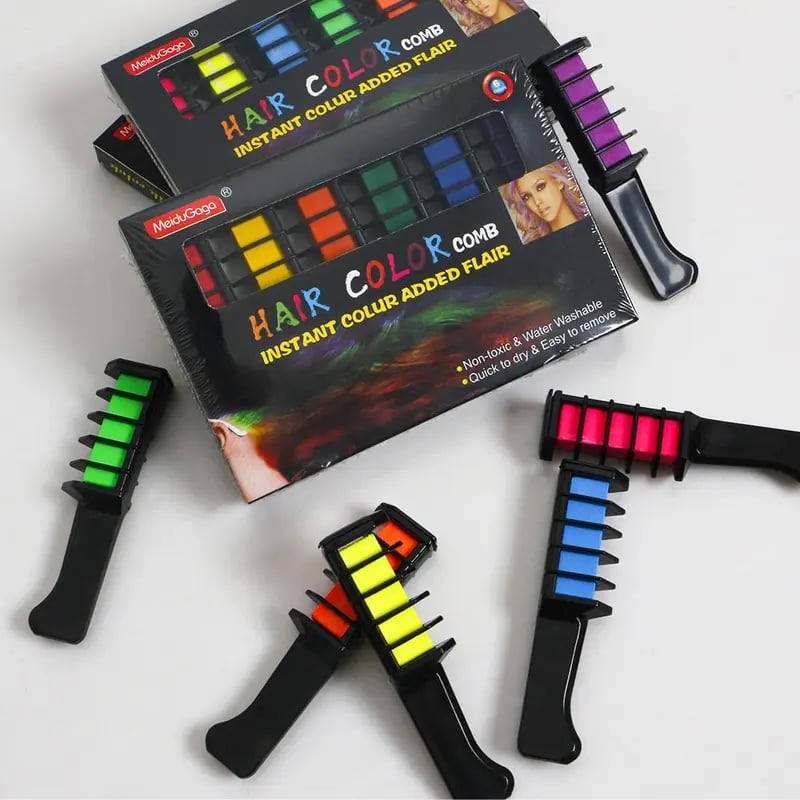 🎁Limited Time 49% OFF🔥Washable Instant Hair Color Comb – Vibrant, Safe & Easy Styling