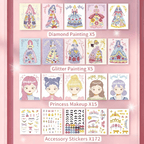 💄4 IN 1 DIY Princess Dress-up Fashion Design Set👗