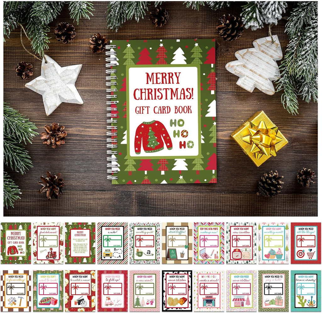 🎁🎅🏼MERRY CHRISTMAS! GIFT CARD BOOK📚Hardcover & Durability Line