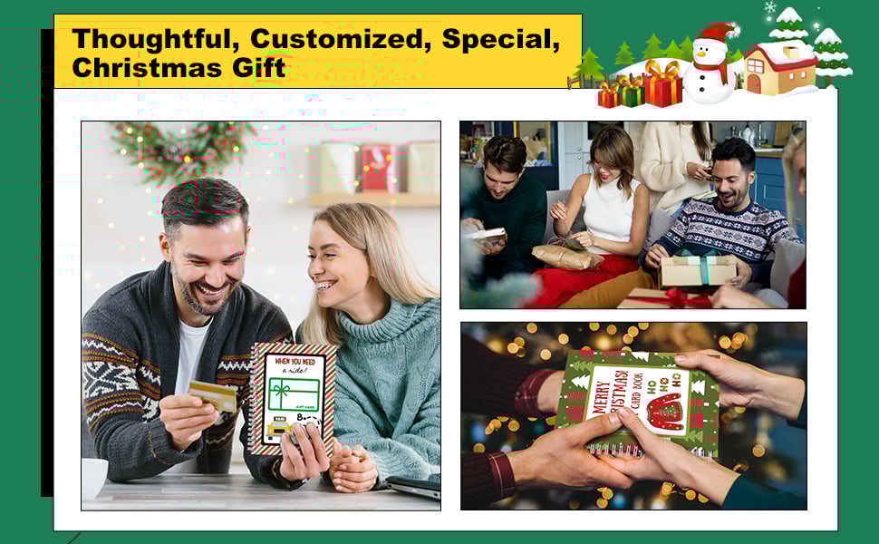 🎁🎅🏼MERRY CHRISTMAS! GIFT CARD BOOK📚Hardcover & Durability Line