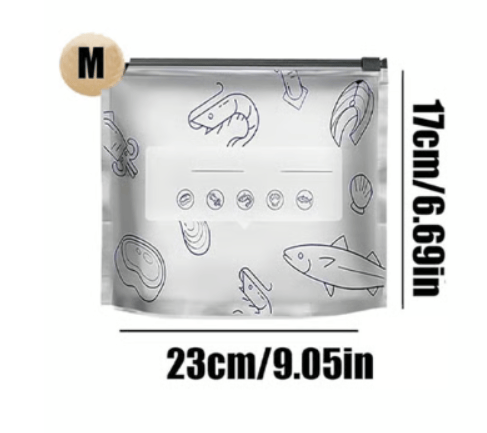 ✨ Reusable Aluminum Foil Sealable Storage Bags 🌱