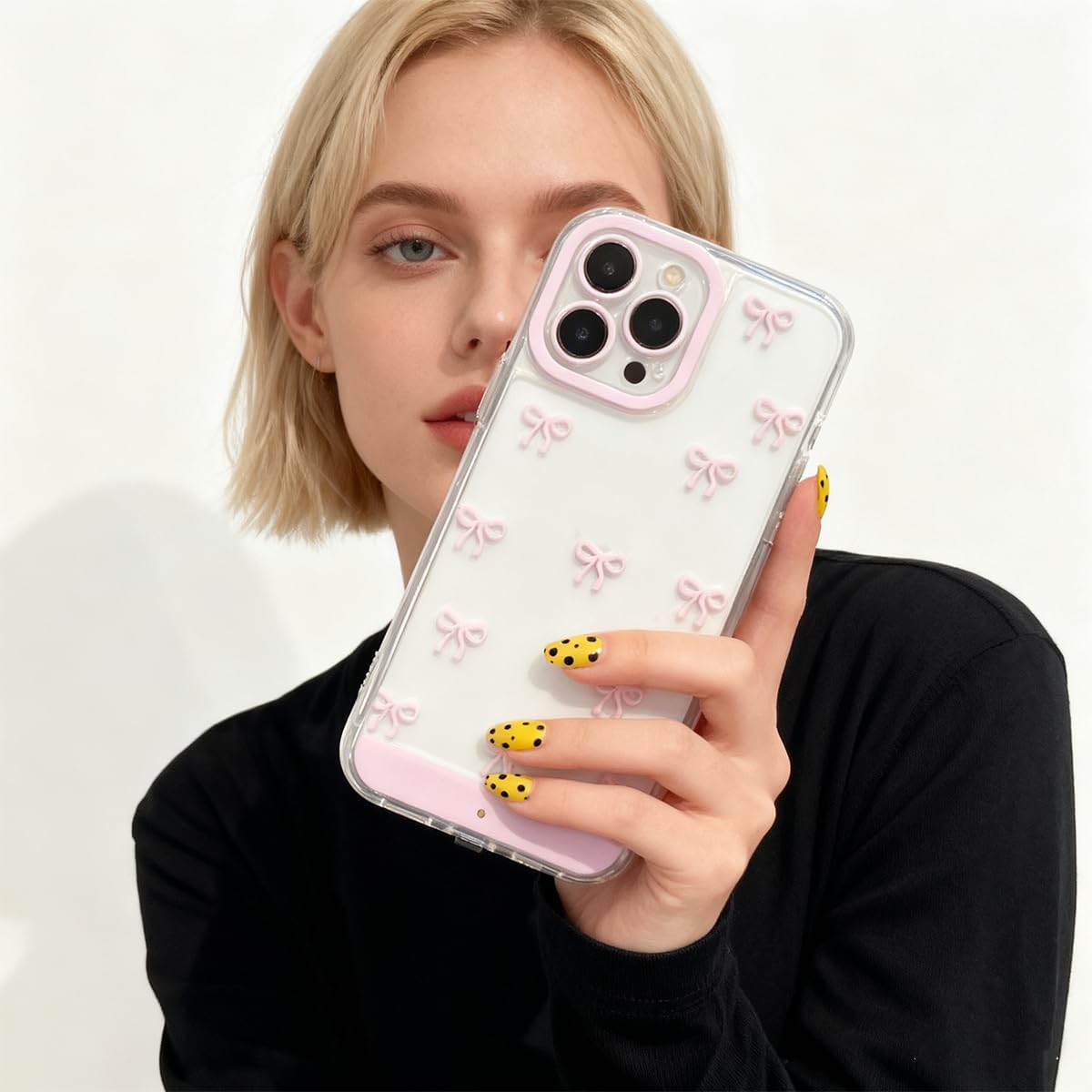 🔥2026 NEW ARRIVAL📱 LED Bowknot Phone Case，, Compatible with iPhone 11/12/13/14/15/16/17 Pro/Pro Max🦋