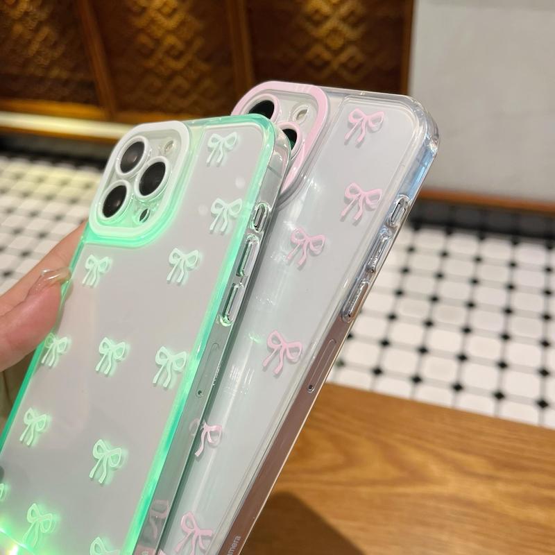 🔥2026 NEW ARRIVAL📱 LED Bowknot Phone Case，, Compatible with iPhone 11/12/13/14/15/16/17 Pro/Pro Max🦋