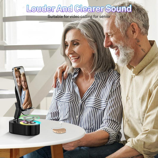 🎄2025 Christmas Sale🏆5-in-1 Wireless Charging Stand Speaker (With Inductive Speaker/Mobile Power Supply/Ambient Lights)
