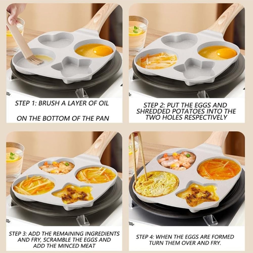 🍳Heart-Shaped Nonstick Marble Frying Pan