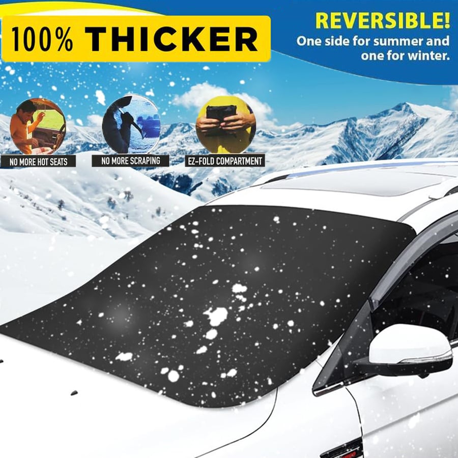 🔥Limited Time 49% OFF-2025 Upgraded Car Windshield Magnetic Snow Cover
