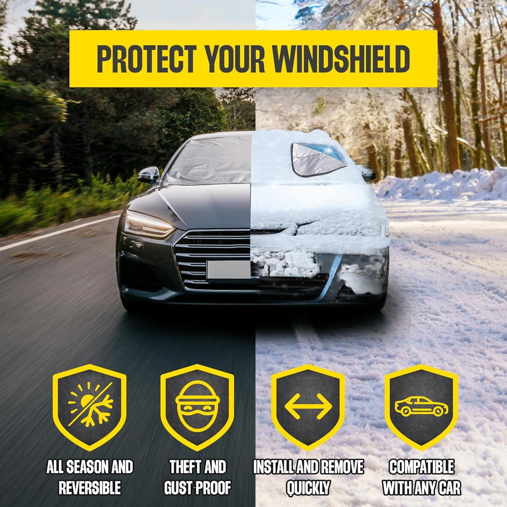 🔥Limited Time 49% OFF-2025 Upgraded Car Windshield Magnetic Snow Cover