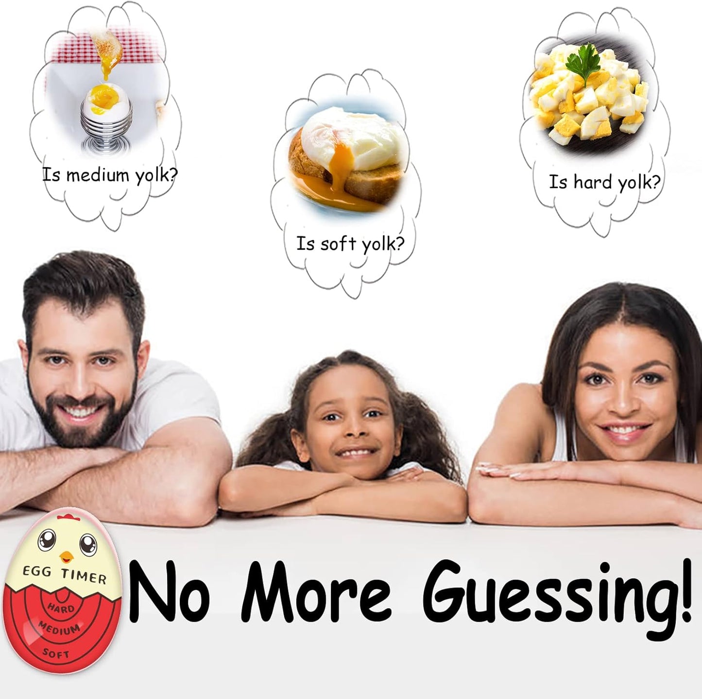 🔥Color Changing Egg Timer – Perfect Soft, Medium & Hard Boiled Eggs Every Time (BUY 2 GET 1 FREE)